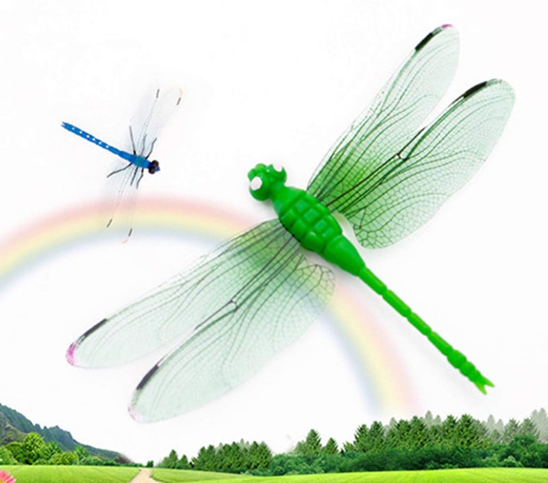 ChunneyÂ® 8.5cm and 14.5cm Mixed Colorful Magnet Dragonfly Room Decorations (4pcs Big+10pcs Small) - Image 3